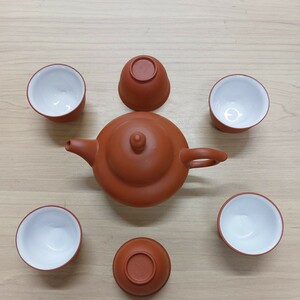 茶器セット 煎茶 中国 茶道具 未使用に近い 多少 傷 汚れあり 現状の売り 箱なし
