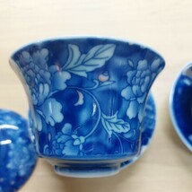 中国 台湾 建展窯 傷 汚れあり 箱なし龍 と花のデザイン 現状の売り 茶器_画像8