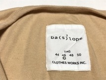 ba(s)2lope/ベイスロープ/カットソー/長袖/ベージュ/Vネック/Tシャツ/46 /M～L相当_画像2