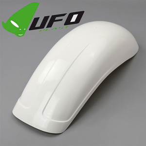 ◇展示品 汎用 UFO ユニバーサルリアフェンダー クロス/ラージ ホワイト 検/カウル/外装 (UF-8024-W)