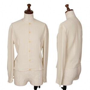 joru geo Armani GIORGIO ARMANI silk no color blouse beige 38