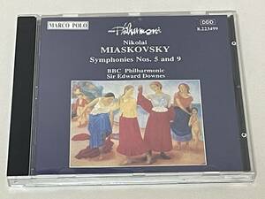 Marco polo◇ミャスコフスキー：交響曲第５番・９番　エドワード・ダウンズ指揮　BBCフィルハーモニック　S15