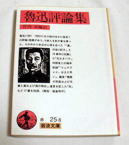 岩波文庫「魯迅評論集」竹内好訳 遺言を記した「死」など17篇を収録
