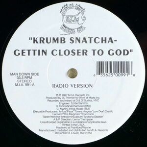 ■Krumb Snatcha（クラムスナッチャ）｜Gettin Closer To God ＜12' 1997年 US盤＞DJ Premier