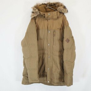 Eddie Bauer エディ―バウアー ダウンコート アウトドア 防寒 大きいサイズ ブラウン ( メンズ XXL ) 中古 古着 N3856