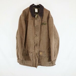 Carhartt カーハート ワークジャケット ワークウェア ダック生地 ブラウン ( メンズ 52 ) 中古 古着 N4054