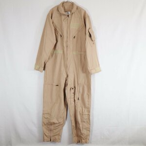 00s 米軍 実物 US.AIR FORCE CWU-27/P フライトスーツ ミリタリー アメリカ軍 軍服 ベージュ ( メンズ 44R ) 中古 古着 N4251