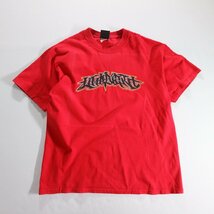 【SALE】F□00年代 Limp Bizkit リンプビズキット バンド プリント Tシャツ レッド 赤色 (Sサイズ相当) 中古 古着 k7237_画像1