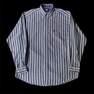 90s Tommy Hilfiger Stripes B.D Shirt 90年代 トミー ヒルフィガー ストライプ ボタンダウンシャツ vintage ヴィンテージ