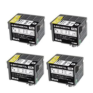 【4個】 EPSON 互換インク ICBK73L
