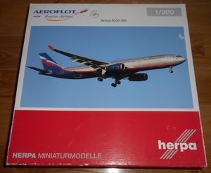 Herpa 1/200 アエロフロート航空 　A330-300　VQ-BEK