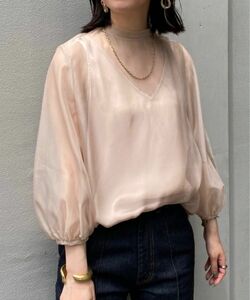 【AMERI】 AIRLY SHEER BLOUSE