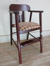 古い子供椅子F403　　アンティークベビーチェアチャイルドチェア店舗什器カフェ什器曲木無垢材古家具_画像10