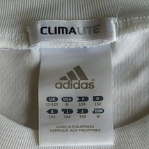 ｓ049 良品！男の子も女の子も 小柄女性も ■adidas■ アディダス クライマライト 150 半袖Tシャツ 胸刺繍 サッカー フットサル 205円発送_画像3