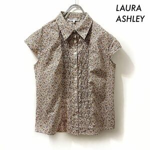 【送料無料】LAURA ASHLEY ローラアシュレイ★ペイズリー柄 フレンチ袖ブラウス