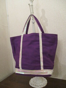 EIIE spangled go in purple canvas tote bag (USED72618