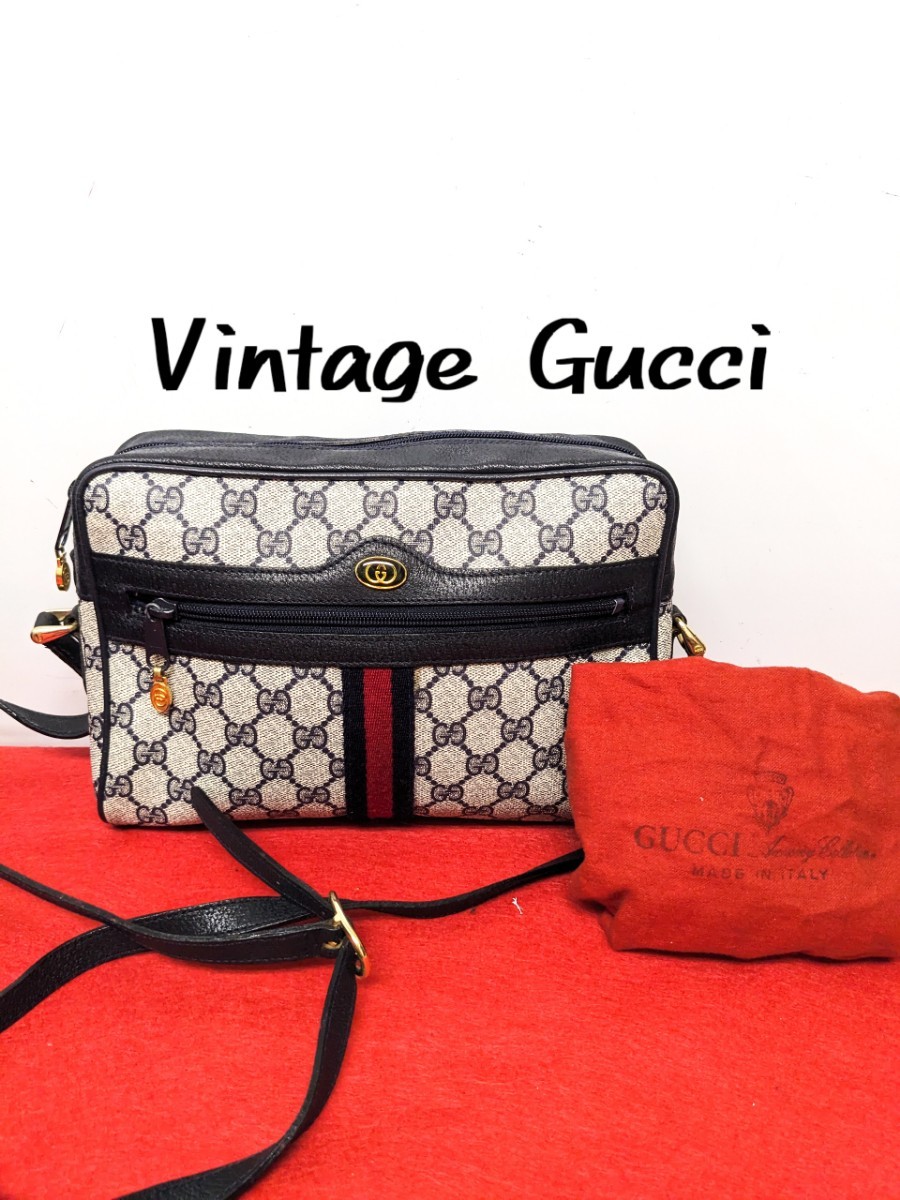 美品 極希少 Gucci シェリーライン ビンテージショルダーバッグ