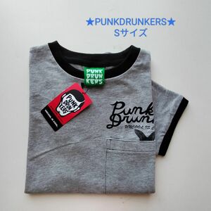 PUNKDRUNKERS★デカポケ★リンガーT★新品★S★パンクドランカーズ