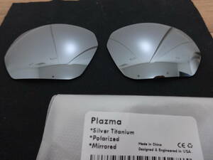 ★ オークリー PLAZMA プラズマ用 カスタム偏光 レンズ SILVER Color polarized　