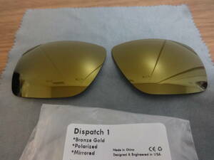 処分価格！★オークリー ディスパッチ １用 カスタム偏光レンズ BRONZE GOLD Polarized 新品　Oakley Dispatch １ Sunglasses