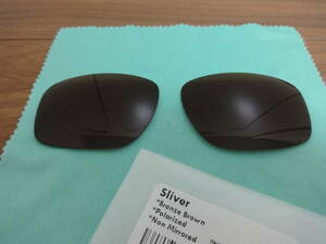 処分価格！★オークリー スリバー用 カスタム偏光レンズ　OAKLEY SLIVER BRONZE BROWN Color Polarized★ 