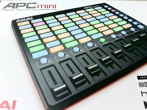 便利！作業効率アップ！AKAI APC mini MIDIコントローラー Ableton Live　DTM　DAW　中古品　美品