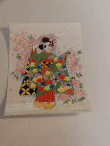  【送料無料】小酒井久子 花びらと遊ぶ 美少女 イラストポストカード お姫様展