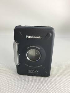 S2091○Panasonic パナソニック カセットレプレーヤー ポータブル RQ-SX40 S-XBS 通電OK レトロ