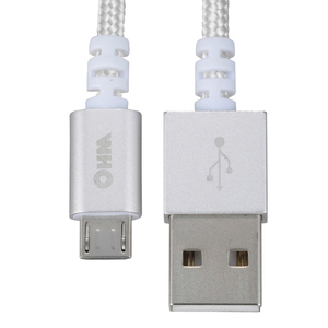 USBケーブル microUSBケーブル 1m マイクロUSB 切れにくい AudioComm SMT-L10TH-S 01-7057 オーム電機