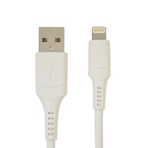 USBケーブル ラスタバナナ充電・通信ケーブルLightning/USB-A 3m ホワイト｜R30CAAL2A01WH 15-8641_画像1