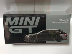 1/64 MINI GT ABT アウディ RS 6 Johann Abt シグネチャーエディション ブラック 左ハンドル MGT00514