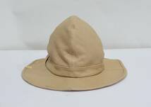 未使用 22ss visvim PANAMKA SCOUT HAT (FR VEG.LB) BEIGE レザー ハット Y-320178_画像1