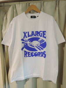 X-LARGE XLARGE エクストララージ BREAK THE RECORDS S/S TEE ホワイト Lサイズ 人気商品 送料￥230～