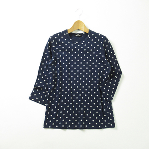 A82813*tricot COMME des GARCONS Comme des Garcons Toriko dot pattern 7 minute sleeve tops S corresponding 