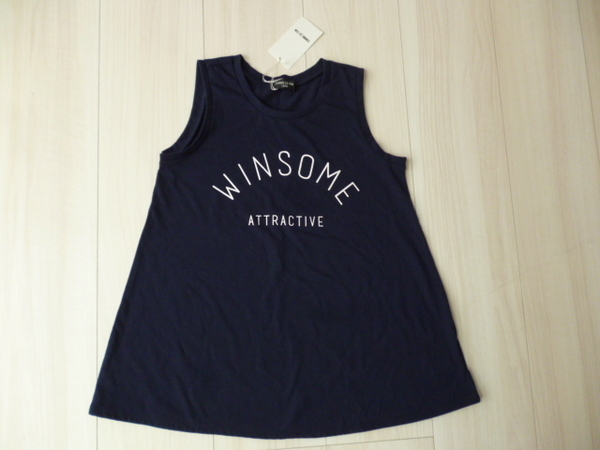 【新品】コムサイズムノースリーブTシャツ 紺★130cm★タンクトップ