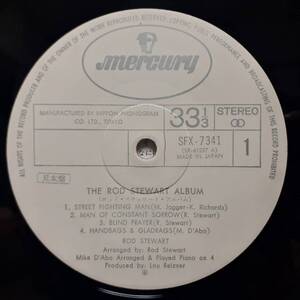 PROMO日本MERCURY盤LP 見本盤 白ラベルThe Rod Stewart Album 1970年SFX-7341 Ron Wood Rolling Stones, Keith Emerson EL&P Manfred Mann