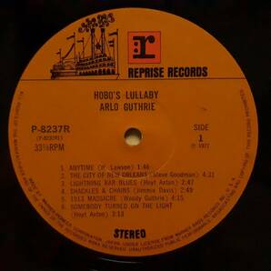 日本盤WARNERオリジLP帯付き！Arlo Guthrie / Hobo's Lullaby 1972年 P-8237R Ry Cooder 参加！アーロ・ガスリー 放浪者の子守歌 Woody OBIの画像2