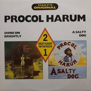英CASTLE盤2LP 高音質Porky刻印 Procol Harum / A Salty Dog /Shine On Brightly 1988年 TFOLP5 プロコル・ハルム ソルティ・ドッグ 月の光