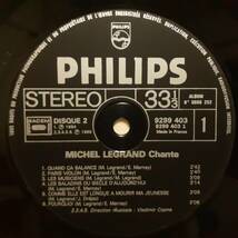 フランスPHILIPS盤2LP！Michel Legrand / Chante Les Moulins De Mon Coeur 1970年代 6680 252 ヴォーカル曲のベスト！ミシェル・ルグラン_画像7