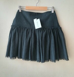 未使用 イザベルマラン シルク スカート ミニ 黒 チャコール isabel marant etoile 38 