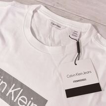 H1535 新品　タグ付き　Calvin Klein カルバンクライン　Tシャツ Jeans S ホワイト　白_画像4