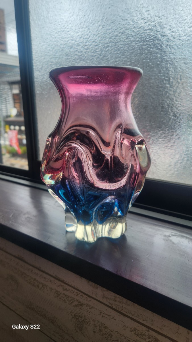 ショッピング割引 - 昭和レトロ ハンドメイド ガラス 花瓶 - の お 店