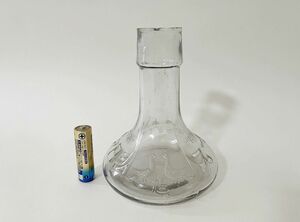 《水》戦前　ピースシロツプ瓶　鳩印　ガラス瓶　万仁合名會社