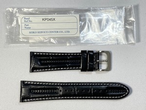 KP045X SEIKO WIRED 22mm 純正革ベルト カーフ ブラック AGAW422/VK67-K090用 ネコポス送料無料