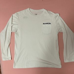 ノースフェイス　The North Face NT31702X 長袖　白Tシャツ