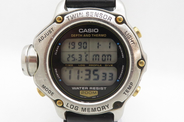 適当な価格 カシオ 潜水王 DEP-600 電池新品 腕時計(デジタル) - www