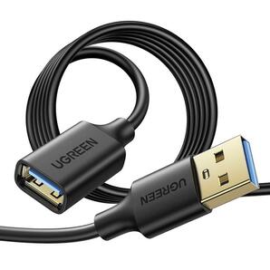 即納　UGREEN USB延長ケーブル USB3.0 タイプAオス-Aメス 5M