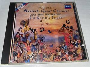 ★HANDEL Messiah Great Choruses CHICAGO SYMPHONY ORCHESTRA & CHORUS / SIR GEORG SOLTI 海外盤 CD★