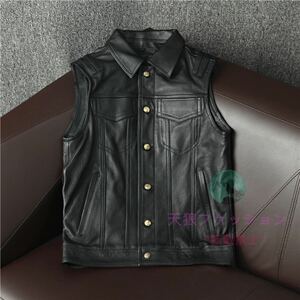 * Harley кожа лучший телячья кожа VEST натуральная кожа мотоцикл кожа мужская мода Rider's локомотив kau hyde 