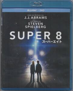 ●中古セル版ブルーレイ+DVD「　SUPER　８　」●J.J.エイブラムス監督 　ジョエル・コートニー　　 エル・ファニング